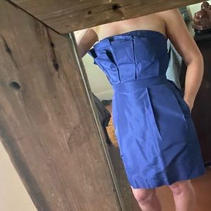 Navy blue Jcrew silk crepe dress